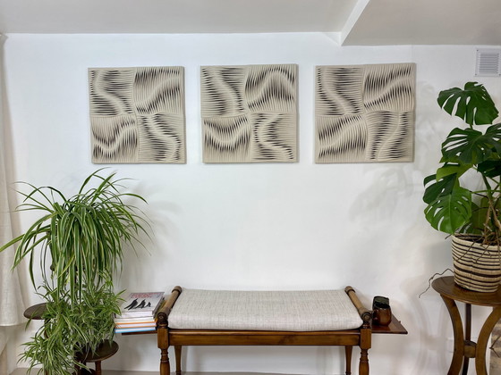 Image 1 of Beeldhouwkunst Textiel Ref Melk en Chocolade