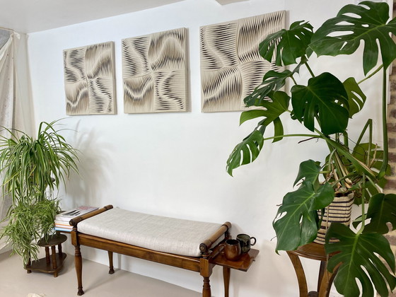 Image 1 of Beeldhouwkunst Textiel Ref Melk en Chocolade