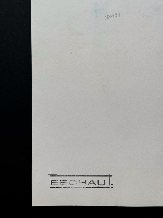 Image 1 of Abstract landschap. Eugene Eechaut (1928-2019)