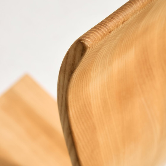 Image 1 of Mk10620 Kragenæs massief essenhouten eetkamerstoel van Walther Nielsen, set van 4