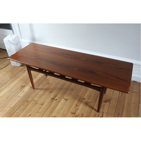 Image 1 of Vintage teakhouten salontafel voor Trioh, 1960