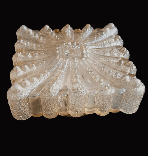 Image 1 of Rzb Vintage Glazen Plafond Of Muurlamp .