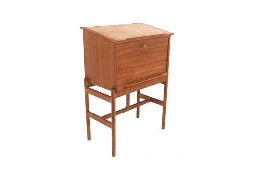 Scandinavisch teakhouten bureau "Model 67", Arne Wahl Iversen, Vinde Møbelfabrik, Denemarken, 1950