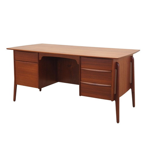 Vintage teakhouten bureau van Svend Age Madsen, jaren 1960