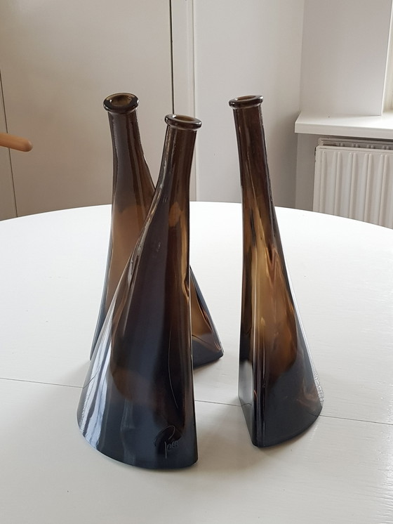 Image 1 of 3x O Frey & Co Paco karaffen Zwitserland Bern glas jaren 70