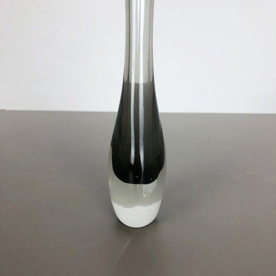 Image 1 of Vintage italiaanse vaas van Poli in Murano glas 1970