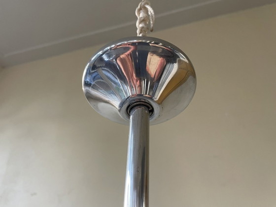 Image 1 of Aparte Hanglamp Schijflamp Art Deco 1930 Frans