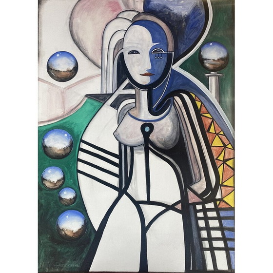 Image 1 of Vintage schilderij van André Ferrand