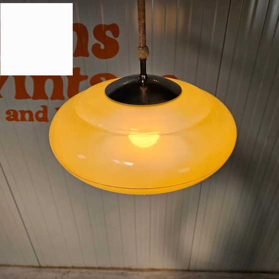 Image 1 of Hanglamp glas jaren '30