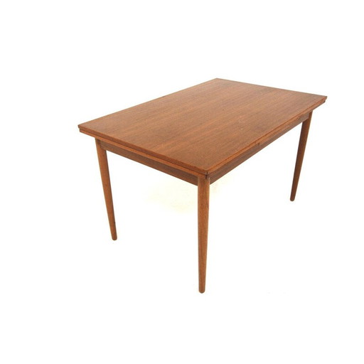 Vintage "portemonnee" teakhouten eettafel voor Farstrup, Denemarken 1960