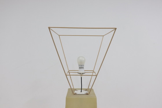 Image 1 of Vintage vloerlamp van glasvezel