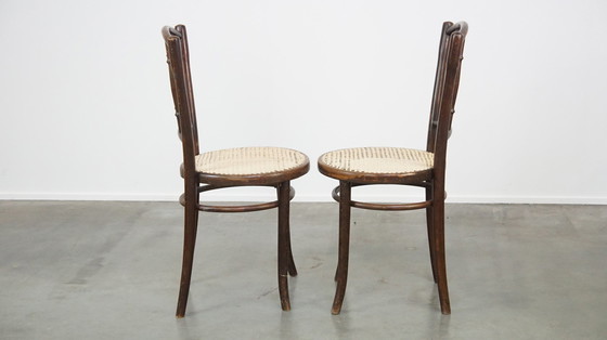 Image 1 of 2 X Vintage Thonet Bistro Design Stoel