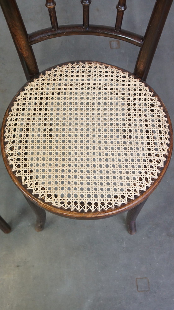 Image 1 of 2 X Vintage Thonet Bistro Design Stoel