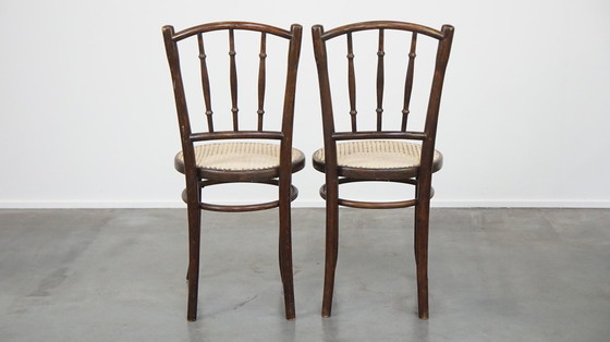 Image 1 of 2 X Vintage Thonet Bistro Design Stoel