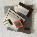 Vintage metalen sculpturen van Fréderique Orvan, 1970