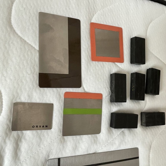 Image 1 of Vintage metalen sculpturen van Fréderique Orvan, 1970