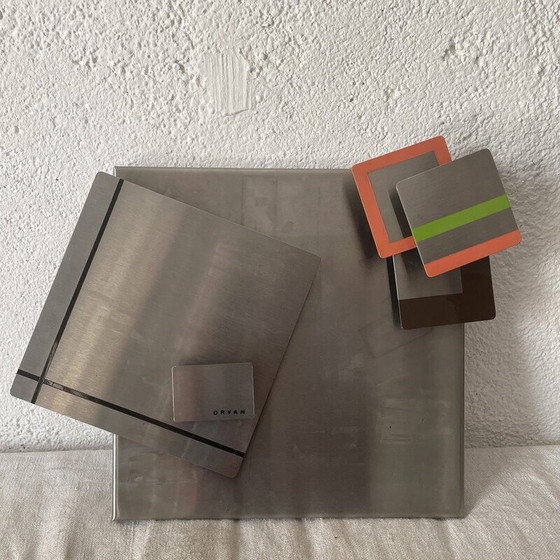 Image 1 of Vintage metalen sculpturen van Fréderique Orvan, 1970