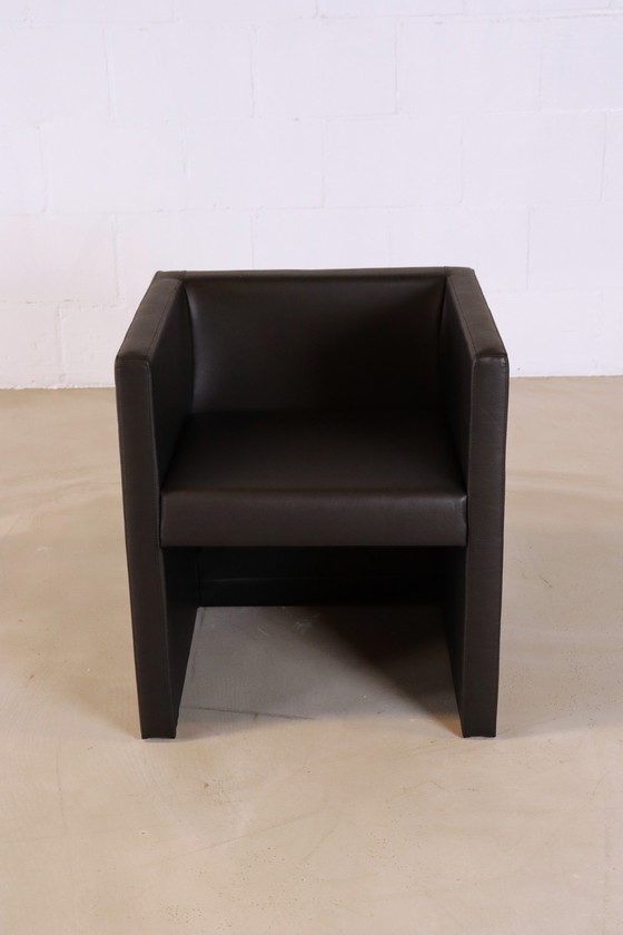 Image 1 of 4x leren design fauteuil