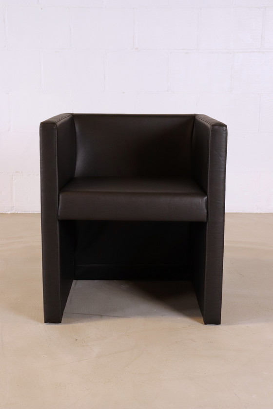 Image 1 of 4x leren design fauteuil