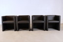 4x leren design fauteuil