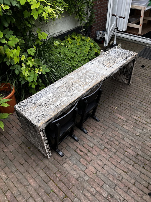 Verweerd houten consoletafel van Versmissen