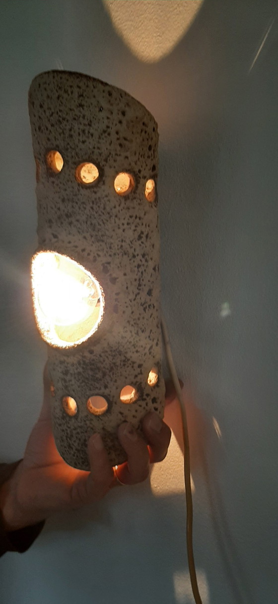 Image 1 of Vintage Keramieke Wandlamp Jaren '60