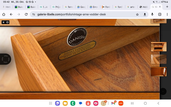 Image 1 of Sibast teak bureau