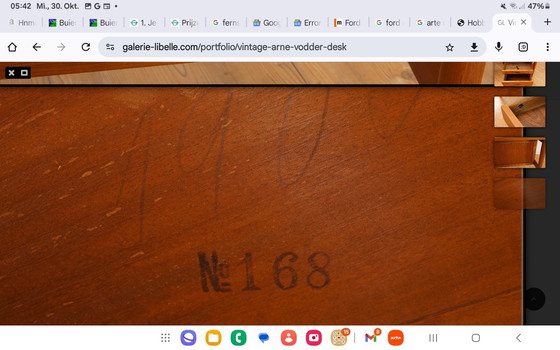 Image 1 of Sibast teak bureau