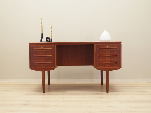 Teakhouten bureau, Deens ontwerp, 1970S, Productie: Denemarken