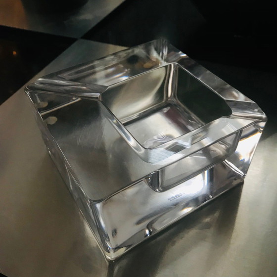 Image 1 of Grote Vintage Asbak - Kristal - Sèvres Frankrijk - 1970