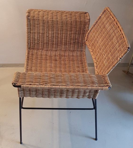 Image 1 of Duitse rieten fauteuil van Herta Maria Witzemann voor Erwin Behr