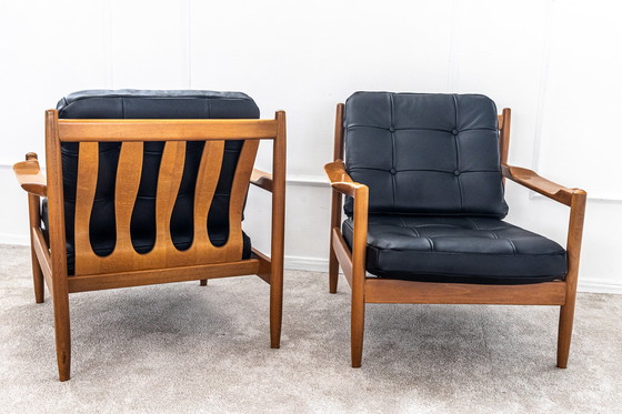 Image 1 of 2x Vintage scandinavische fauteuils