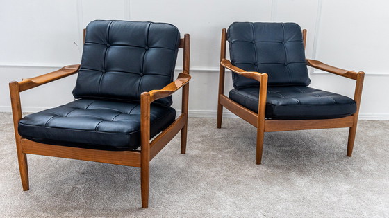 Image 1 of 2x Vintage scandinavische fauteuils