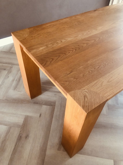 Eettafel Massief  Eiken Handgemaakt