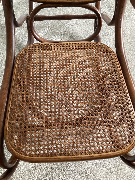 Image 1 of Vintage bentwood schommelstoel 60’s