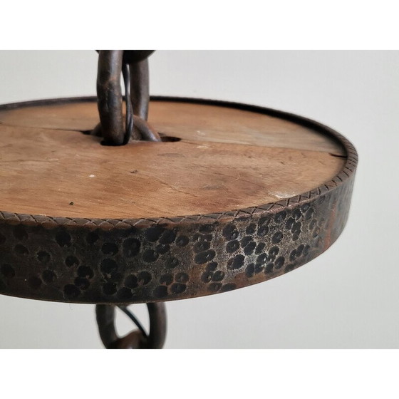 Image 1 of Vintage Brutalistische vloerlamp in ketting, 1970