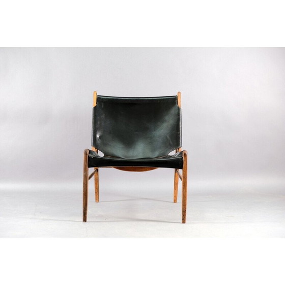 Image 1 of Vintage leren fauteuil van Franz Xaver Lutz voor WK Möbel, Duitsland 1958