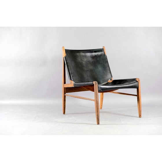 Image 1 of Vintage leren fauteuil van Franz Xaver Lutz voor WK Möbel, Duitsland 1958