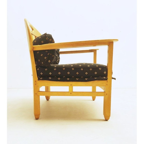 Image 1 of Mid Century grenen fauteuil van Giorgetti, Italië 1950
