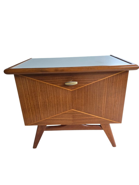 Image 1 of Mid-Century Nachtkastjes Teak Formica