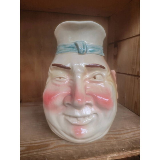 Image 1 of Vintage kruik in barbotine uit Sarreguemines