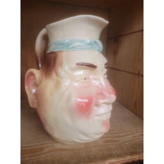 Image 1 of Vintage kruik in barbotine uit Sarreguemines