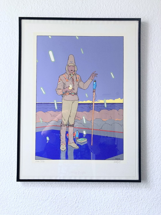 Image 1 of Moebius (Jean Giraud), Sterrenkijker 5, 1992, zeefdruk gesigneerd genummerd