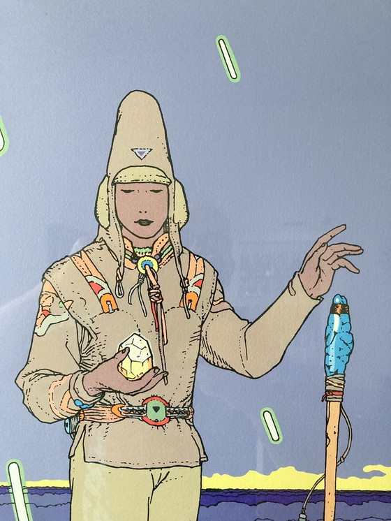 Image 1 of Moebius (Jean Giraud), Sterrenkijker 5, 1992, zeefdruk gesigneerd genummerd