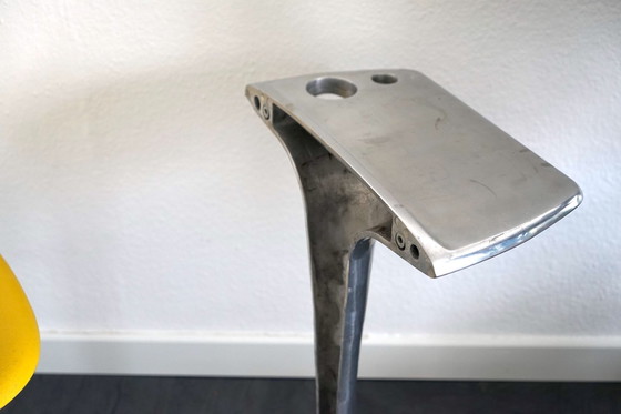 Image 1 of Vintage Space Age aluminium tafel, jaren '80