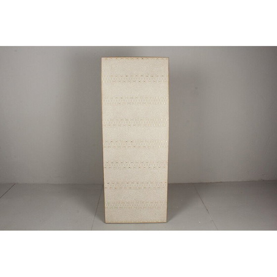 Image 1 of Vintage mozaïek salontafel in messing en glazen tegels, 1950