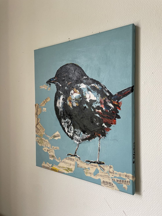 Image 1 of Schilderij Indian Robin 