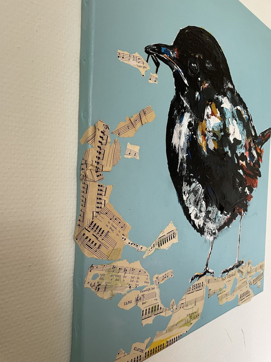 Image 1 of Schilderij Indian Robin 