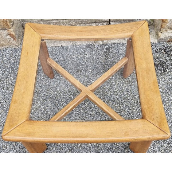 Image 1 of Scandinavische vintage salontafel in blond hout, 1980