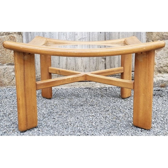 Image 1 of Scandinavische vintage salontafel in blond hout, 1980